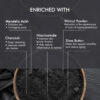 By NAKED fact Radiant-Pro Charcoal Exfoliating Body Scrub For Removing Tan, Unclogs pore & Dead Skin Cells | Rough & Bumpy Skin, Blackhead & Pigmented Skin | Niacinamide, Walnut powder & Tea Tree Oil | For Smooth, Soft & Bright Skin | For Men & Women | 100g - Image 3