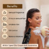 by NAKED fact Cupid Marshmallow Revitalizing Body Wash for Couples | Refreshing Shower Gel for Deep Cleansing, Exfoliating, Hydrating, Balance moisture, Oil control | 6 Hours sensual feel | Infused with Vitamin C, E, Niacinamide, Saffron & Coffee beans-300 ml - Image 2